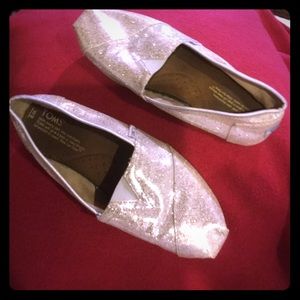 Tom’s shoes, gently used. Has a lot of wear left.